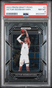 2023 Prizm Draft Picks Victor Wembanyama #2 RC Rookie PSA 8 - Picture 1 of 2