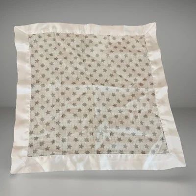 Manta de seguridad de muselina ideal para bebé Aden & Anais blanca gris estrella 16 x 16 estrellas Foto 1 de 4