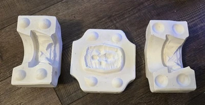 Molde de fundición de cerámica Holanda Belén Niño Jesús en pesebre #H1558 Foto 1 de 4