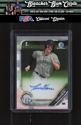2019 Bowman Chrome CPA-TV Terrin Vavra Prospects Autographs Auto - Image 1 of 2