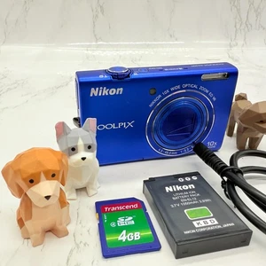Nikon COOLPIX S6200 16.0MP Digital Camera - Blue English OK From JAPAN #d1239 - Picture 1 of 14