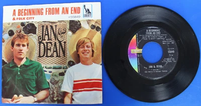 Scarce Jan & Dean-A Beginning From an End/Folk City 7" 45 With Picture Sleeve Foto 1 de 2