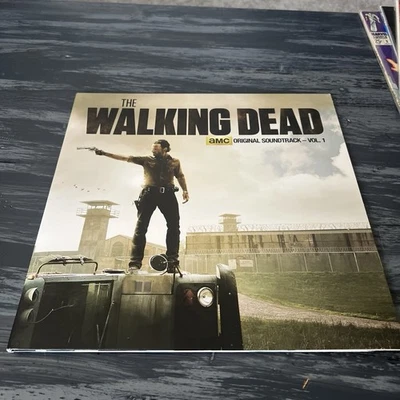 The Walking Dead Vol 1 Black Smoke vinyl LP soundtrack Spacelab 9, 18x24" poster - Image 1 of 4