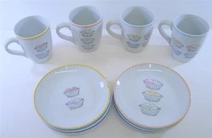 JUEGO DE TAZAS Y PLATOS DE CUPCAKE NANCY GREEN BOSTON ALMACÉN - Imagen 1 de 1