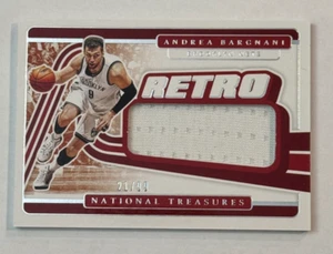 2020-21 Panini National Treasures Retro Materials #RTH-ABR Andrea Bargnani /99 - Picture 1 of 2