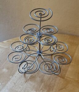 3 Tier Party Wedding 13 Cupcakes Muffins Wire Stand Display Decoration Holder