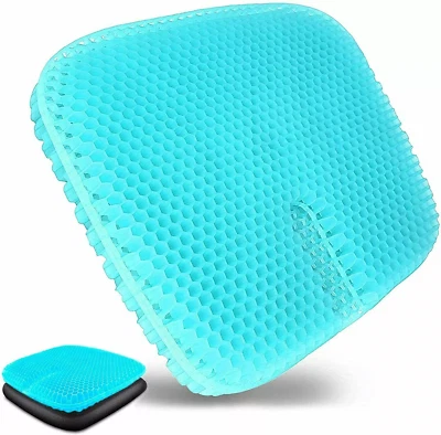 Large Gel Seat Cushion Lower Back Pain Pressure Relief Wheelchair Car Office Pad