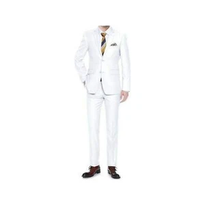 Mens RENOIR 2 Piece Suit Single Breasted, Prom, Formal, 201-6 White Classic Fit - Picture 1 of 9