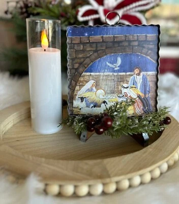 Belén Colección Top Redondo Estampado Azul Y Blanco Foto 1 de 3