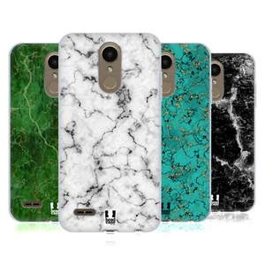 HEAD CASE DESIGNS MARBLE PRINTS SOFT GEL CASE & WALLPAPER FOR LG PHONES 2 - Picture 1 of 12