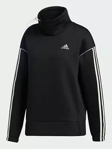 NWT Adidas Women's Intuitive Warmth Sweatshirt Black/Light Pink MSRP:$60 - Picture 1 of 1