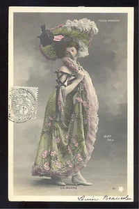FRENCH BALLET DANCER DELBARRE, POSTCARD, PICTURE ~1900 - Picture 1 of 2