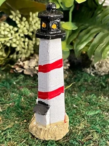 Miniature Dollhouse FAIRY GARDEN Accessories Beach Light House - Picture 1 of 1