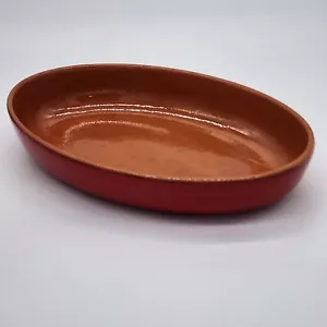 Casseruola ovale rossa ceramica italiana Vulcania - Foto 1 di 6
