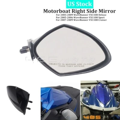 Espejo retrovisor lado derecho VX1100 para Yamaha 2005-2009 WaveRunner Deluxe - EE. UU. Foto 1 de 4