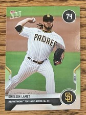 2021 Topps Now MLB Network Top 100 Dinelson Lamet, San Diego Padres, T-74