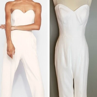 Macacão de noiva Justin Alexander sem alças novo com etiquetas - Imagem 1 de 4