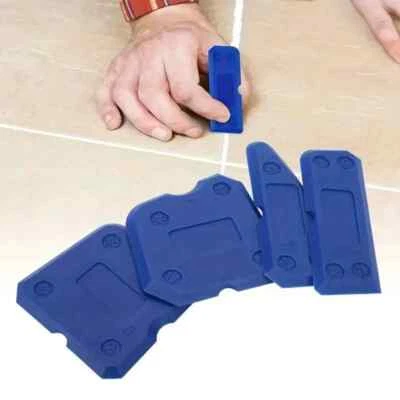 SILICONE CAULK Sealant Spreader Profile Applicator TILE GROUT FUGUE TOOL 4 PCS - Image 1 of 4