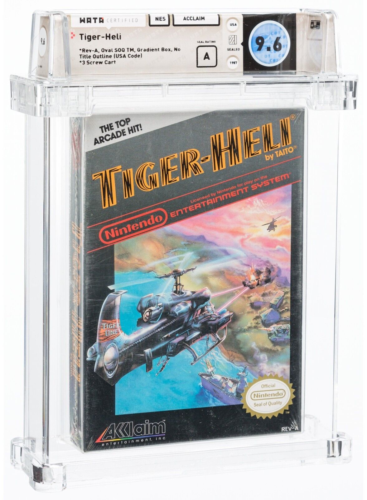NES Nintendo Tiger-Heli SEALED WATA 9.6 A