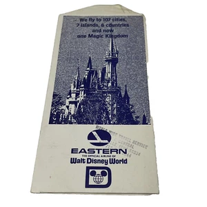 1976 Eastern Airlines Disney World Ticket Boarding Pass Jacket Vintage - Picture 1 of 10