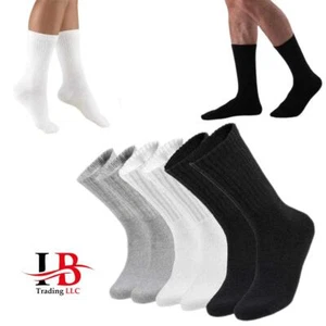5-100 Dutzende Großhandel Menge Posten feste Sport Baumwolle Crew-Socken für Herren 9-11 10-13 - Bild 1 von 4