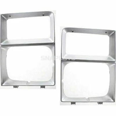 Faro izquierdo y derecho luz puerta plateada para Chevrolet C10 Suburban 1983-1984 Foto 1 de 3