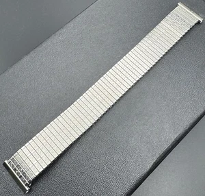 Vintage For Bulova Accutron S/S Watch Metal Band Bracelet 20 & 17 mm NOS BU-55 - Picture 1 of 9