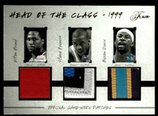 2004-05 Flair Dynasty Foundations Patches David West/Baron Davis/Jamal # /33