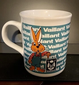 TAZA DE CAFÉ CON LOGOTIPO DE CONEJO VAILLANT HECHA EN INGLANDIA - Imagen 1 de 6