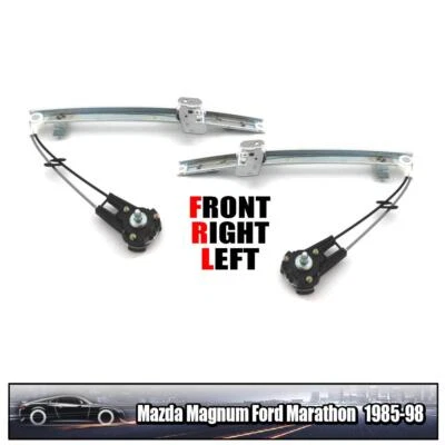 Front Electric Window Regulator WO Motor LR For Mazda B2200 Ford Courier 85-98 - Image 1 of 4