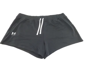 NEW Women's Under Armour Rival Terry Shorts- 2X, Black (1378977) - Picture 1 of 8