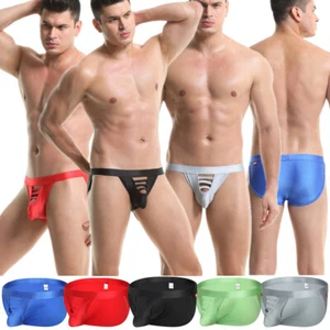 Herren Sexy Vorne Offen G-String Slip Tanga Nahtlos Unterwäsche Bikini Unterhose - Bild 1 von 62