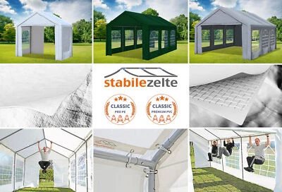 Partyzelt 3x2 - 4x10 m Festzelt Pavillon Wasserdicht Profi Qualität Gartenzelt - Bild 1 von 4