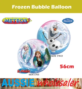 Disney Frozen Bubble Balloon Party Supplies 56 cm Birthday Party Kids Girl - Picture 1 of 1