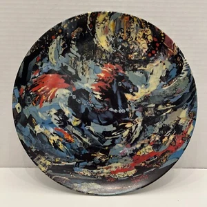 Lenore Beran Limited Edition Signed Plate 1978 Fantasy "The Little Blue Horse". - Picture 1 of 5
