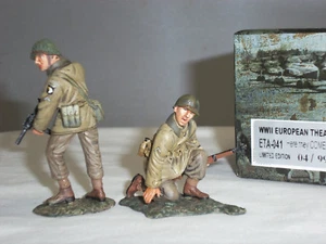 FIGARTI ETA041 BRITISH ARMY HERE THEY COME WORLD WAR TWO METAL TOY SOLDIER SET - Picture 1 of 1