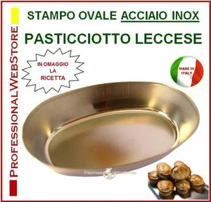 FORMINE OVALI PASTICCERIA PER PASTICCIOTTO LECCESE ACCIAIO INOX ARTIGIANALI - Bild 1 von 1