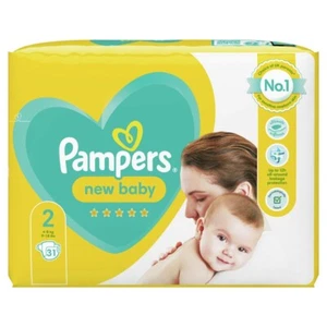 Pampers New Baby Nappies Size 2 - 31 Nappies - Picture 1 of 7