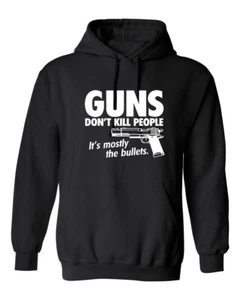 Guns Don't Kill People Graphics Novelty Sarcastic Humor Men's Hoodies - Picture 1 of 4