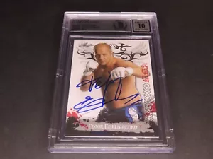 Fedor Emelianenko Signed 2010 Leaf Card #1 Auto Grade 10 Slabbed Beckett COA 1C - Picture 1 of 7