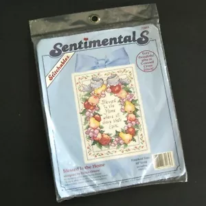 Blessed is the Home Counted Cross Stitch Kit Religious Sentimentals Dimensions - Picture 1 of 7