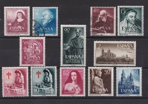 ESPAGNE SERIE COMPLETE DE 12 TIMBRES NEUF*/o N°831/842 Cote: 67,95€ - Imagen 1 de 1