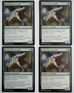 MTG Wardscale Crocodile War Of The Spark Magic Gathering x4 - Picture 1 of 1