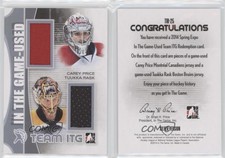 2013-14 In the Game-Used Silver Carey Price Tuukka Rask #TIR-25