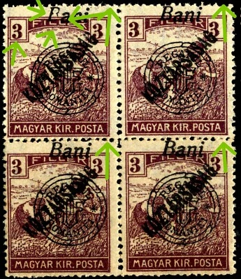 Romania Hungary 1919 ORADEA Har/K 3  Ist Ed.PLATE FLAW: Pani error !! - Image 1 of 4