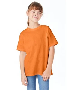Hanes Youth 5.2 oz Short Sleeves ComfortSoft Cotton  XS-XL T-Shirt 5480 - Picture 1 of 39
