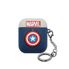 Marvel Captain America Keyring Airpods Case-Protective Siliicon Skin Cover