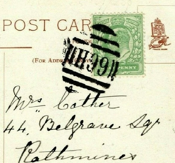 GB Surrey KEVII Card *H99* Thames Ditton Duplex Ireland Dublin c1905 MZ363 - Image 1 of 4