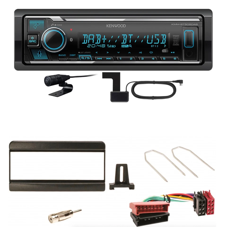Kenwood KMM-BT508DAB Bluetooth DAB USB Einbauset für Focus Fiesta Puma Mondeo - Bild 1 von 1