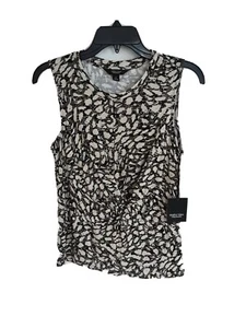 Women's Simply Vera Vera Wang Black/Gray/White Fashion Tank Top Size:Small - Picture 1 of 2